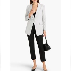 NWT THEORY Etiennette B Good Wool Suit Jacket in Fog Gabardine color